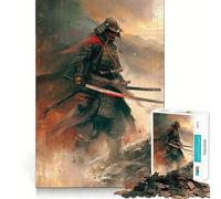 Puzzle giapponese da 1000 pezzi con guerriero samurai, ideale per adulti, per migliorare la memoria, calmare la mente, assemblare e creare un'attività creativa (50x75cm)