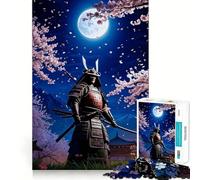 Puzzle giapponese da 1000 pezzi con guerriero samurai per adolescenti, gioco di logica e svago, bordi lisci, regalo di alta qualità (38x26cm)