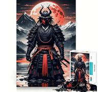 Puzzle giapponese da 1000 pezzi con guerriero samurai per adolescenti, gioco di puzzle che stimola la riflessione e il relax, con dettagli nitidi, ideale come regalo per le festività (38x26cm)
