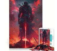 Puzzle giapponese da 1000 pezzi con guerriero samurai per adolescenti, gioco di puzzle che stimola la riflessione e il relax, con dettagli nitidi, ideale come regalo per le festività (38x26cm)