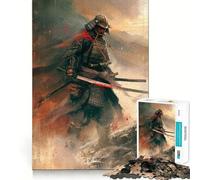 Puzzle giapponese da 1000 pezzi con guerriero samurai per adolescenti ideale per rafforzare la memoria creare un'atmosfera rilassante e divertente con bordi di qualità e un regalo perfetto (38x26cm)