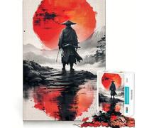 Puzzle giapponese da 1000 pezzi raffigurante un guerriero samurai ideale per adulti per migliorare la memoria per un piacevole momento di relax un'attività di assemblaggio e un pezzo da collezione