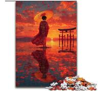 Puzzle giapponese del cancello Torii da 1000 pezzi per adulti e adolescenti, per ammazzare il tempo in casa e rafforzare l'amore tra coppie (50x75cm)
