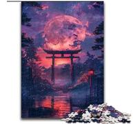 Puzzle giapponese del cancello Torii per adolescenti, puzzle da 1000 pezzi, giocattoli da gioco stimolanti Ogni pezzo è unico Gioco stimolante e divertente per tutta la famiglia (26x38cm)
