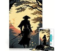 Puzzle giapponese di guerrieri samurai per ragazzi,1000 pezzi,gioco di sviluppo mentale,dimensioni uniformi,pezzi precisi,divertimento in famiglia,attività serale (38x26cm)
