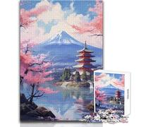 Puzzle giapponese Fuji Tree, Giappone, per adolescenti, 1000 pezzi, apprendimento attraverso il gioco, regalo sentito per occasioni speciali, dimensioni 38x26cm