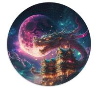 Puzzle giapponese impossibile da 1000 pezzi raffigurante un drago, per adulti adolescenti, coppie e amici per compleanni e Natale, 67,5x67,5 cm.