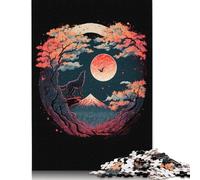 Puzzle giapponese "La notte del lupo" da 1000 pezzi, giocattolo rilassante, puzzle difficile per donne e uomini, 1000 pezzi (75x50 cm)