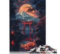 Puzzle giapponese "Notte mistica" da 1000 pezzi, impegnativo e stimolante, puzzle per adulti e adolescenti, 1000 pezzi (75x50 cm)