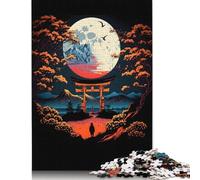Puzzle giapponese notturno per adulti, giocattolo rilassante, puzzle per adulti per donne e bambini dai 12 anni in su, 520 pezzi (52x38 cm)