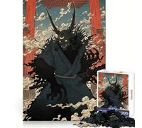 Puzzle giapponese Oni Samurai Katana da 1000 pezzi per adolescenti, gioco di abilità mentale, divertimento rilassante, design da assemblare, (50x75cm)