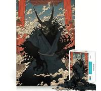 Puzzle giapponese Oni Samurai Katana da 1000 pezzi per adolescenti, gioco di abilità mentale, divertimento rilassante, design da assemblare, (50x75cm)