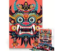 Puzzle giapponese Oni Yokai da 1000 pezzi per adulti, gioco rilassante e stimolante per la mente, ideale per attività domestiche a tema Babbo Natale (50x75cm)