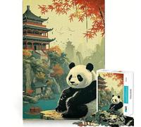 Puzzle giapponese Panda per adulti da 1000 pezzi Logic Boost Toy Group Joy Premium Edge Bday Surprise (50x75cm)