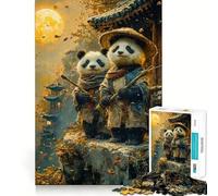 Puzzle giapponese Panda per ragazzi, 1000 pezzi, stimola la memoria, rilassante, divertente, da assemblare, (38x52cm)