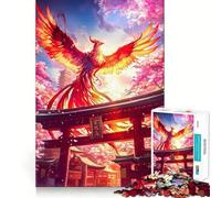 Puzzle giapponese Phoenix Torii Pathway da 1000 pezzi per adulti, gioco cognitivo da assemblare insieme, divertente pezzo da collezione (38x52cm)