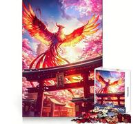 Puzzle giapponese Phoenix Torii Pathway da 1000 pezzi per adulti, gioco cognitivo da assemblare insieme, divertente pezzo da collezione (38x52cm)