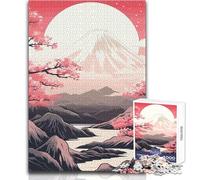 Puzzle giapponese Sakura Fuji Mt 1000 pezzi per adolescenti Gioco educativo per lo sviluppo delle competenze Regalo perfetto per momenti speciali Dimensioni 50x75cm