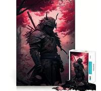 Puzzle giapponese Samurai Cherry da 1000 pezzi per ragazzi, gioco di logica stimolante, rilassante, con bordi chiari, regalo elegante (50x75cm)