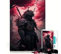 Puzzle giapponese Samurai con ciliegie, difficile da realizzare, per adulti, 1000 pezzi, gioco intellettuale, momento di relax, taglio di qualità, (38x52cm)
