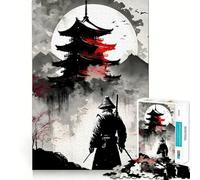 Puzzle giapponese Samurai, difficile, per adulti, 1000 pezzi, stimola la memoria, favorisce la calma, taglio liscio, classico, regalo (38x52cm)