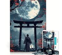 Puzzle giapponese Samurai Guerriero 1000 pezzi per adulti Gioco di logica e logica per il tempo libero Bordi lisci Regalo stagionale (50x75cm)