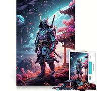 Puzzle giapponese Samurai Guerriero per adolescenti, 1000 pezzi, stimola la memoria, rilassante e divertente, taglio di alta qualità, regalo elegante (38x26cm)