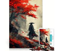Puzzle giapponese Samurai per ragazzi, 1000 pezzi, sfida mentale, divertimento rilassante, taglio preciso, regalo festivo (38x52cm)