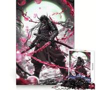 Puzzle giapponese Samurai Red Energy per adulti, 1000 pezzi, gioco intelligente, tranquillo, con un motivo rilassante da assemblare, (50x75cm)