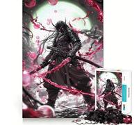Puzzle giapponese Samurai Red Energy per adulti, 1000 pezzi, gioco intelligente, tranquillo, con un motivo rilassante da assemblare, (50x75cm)