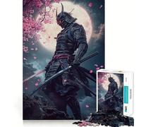 Puzzle giapponese Samurai Sakura da 1000 pezzi per ragazzi, gioco di puzzle, divertimento e creatività, pezzi d'arte da collezione (38x26cm)