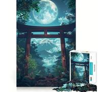 Puzzle giapponese Torii Gate da 1000 pezzi per ragazzi, gioco di logica, passatempo rilassante, taglio preciso, 38x26cm