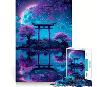Puzzle giapponese Torii Gate per adulti, 1000 pezzi, gioco per esercizi mentali, rilassante, di design e assemblaggio, regalo di Babbo Natale 38x52cm