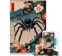Puzzle giapponese Ukiyo-e a forma di ragno da 1000 pezzi per ragazzi, gioco di memoria, per interni, taglio fine, Babbo Natale, scegli il tuo desiderio 38x52cm