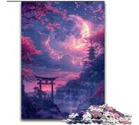 Puzzle giapponesi del cancello Torii per adolescenti, 1000 puzzle, giochi divertenti, ogni pezzo è unico - Gioco divertente e stimolante per tutta la famiglia (50x75cm)