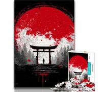 Puzzle giapponesi del cancello Torii per adulti, 2000 puzzle, gioco per famiglie, antistress, sfida difficile, regali di Babbo Natale segreto, 70x100cm