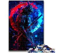 Puzzle giapponesi di ninja al neon per adulti e adolescenti, gioco stimolante e gioco per famiglie, ideale come regalo per tutta la famiglia (50x75cm)