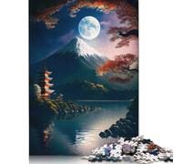 Puzzle giapponesi Moonlight Nature per adulti, 1000 puzzle insoliti, stimolanti e stimolanti per bambini dai 12 anni in su, 1000 pezzi (75x50 cm)