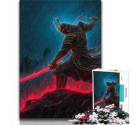 Puzzle giapponesi ninja al neon per adolescenti, puzzle da 1000 pezzi, aiuta il cervello a esercitare i giocattoli avvincenti per coltivare la pazienza, un'opera d'arte (38x26cm)