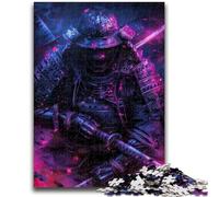 Puzzle giapponesi ninja al neon per adulti, 1000 pezzi, difficili da completare ma divertenti e divertenti, gioco educativo per compleanni (50x75cm)