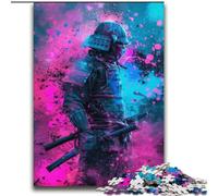 Puzzle giapponesi Ninja al neon per adulti, 2000 pezzi, adatti dai 14 anni in su, decorazioni da parete, regali unici e di compleanno (70x100cm)