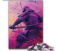 Puzzle giapponesi Ninja al neon per adulti e adolescenti, 1000 pezzi, adatti dai 14 anni in su, decorazioni da parete per compleanni e regali unici (50x75cm)