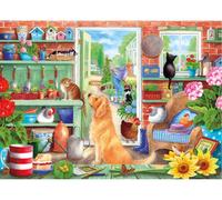 Puzzle giardino scaffali 1000 pezzi di Gibsons