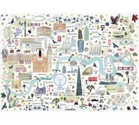 Puzzle Gibsons mappa di Londra 1000 pezzi