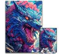 Puzzle gigante a forma di mostro lupo da 1000 pezzi, puzzle impossibile per adulti, regalo perfetto per compleanni e festività, 50x75CM/19,68x29,52 pollici.