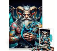 Puzzle gigante "Argus Chronicles" da 1000 pezzi per ragazzi, puro gioco di logica, tranquillo, pulito e decorativo da parete 50x75cm