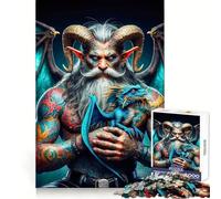 Puzzle gigante "Argus Chronicles" da 1000 pezzi per ragazzi, puro gioco di logica, tranquillo, pulito e decorativo da parete 50x75cm