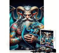 Puzzle gigante Argus Chronicles per ragazzi, 1000 pezzi, stimola la mente, gioco rilassante, taglio preciso, 38x26cm