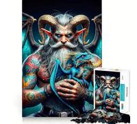 Puzzle gigante Argus Chronicles per ragazzi, 1000 pezzi, stimola la mente, gioco rilassante, taglio preciso, 38x26cm