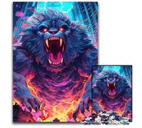 Puzzle gigante da 1000 pezzi con gorilla blu, gioco di sfida per adolescenti e famiglie, 26X38CM/10,23x14,96 pollici.